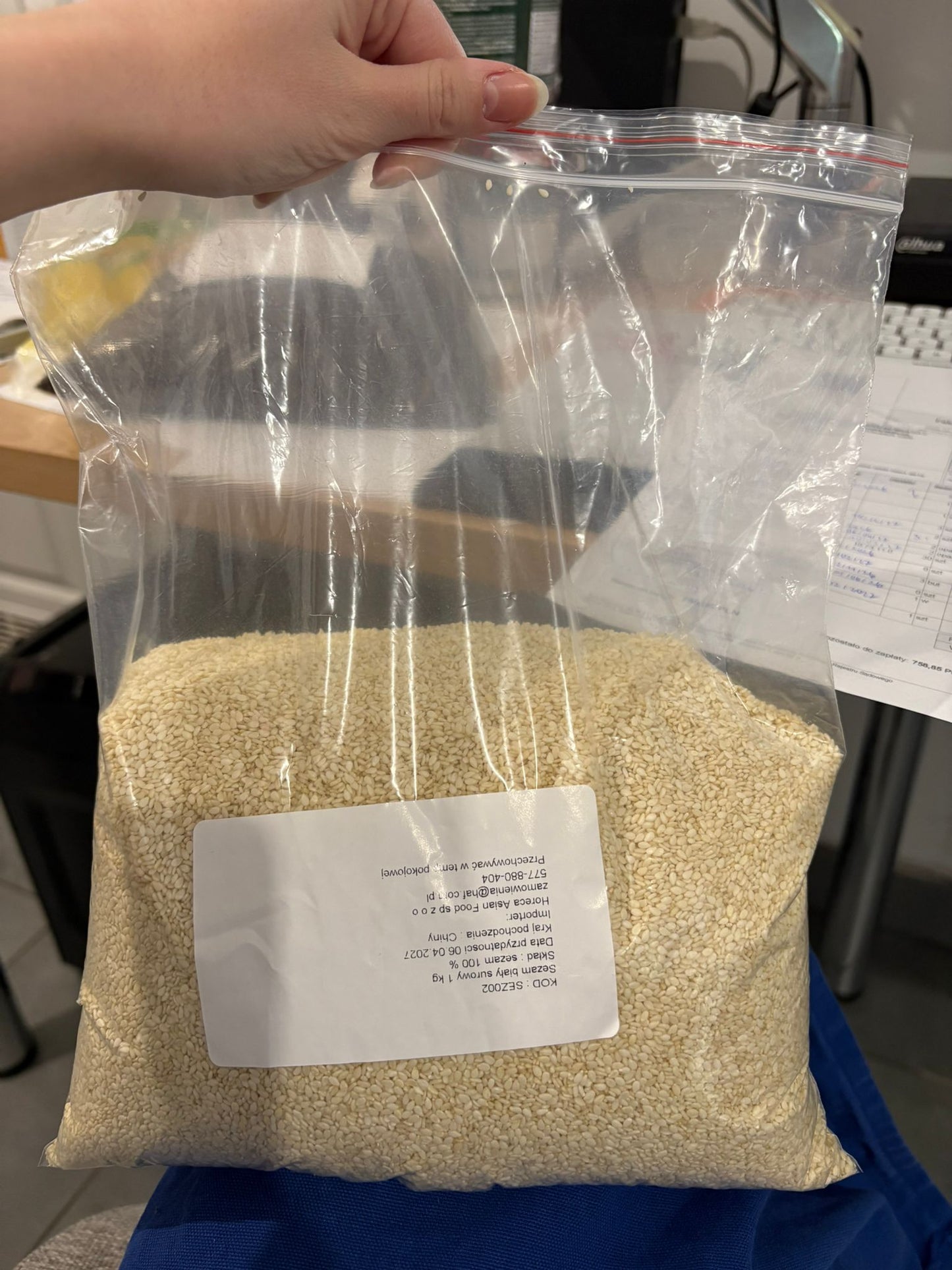 Raw White Sesame Seeds / Sezam Biały Surowy 1 kg