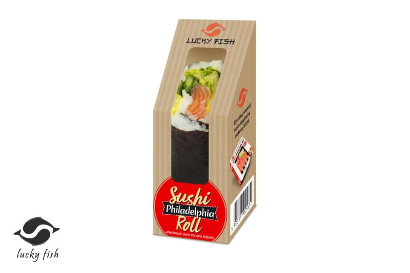 LUCKY FISH Sushi roll Philadelphia z marynowanym łososiem 170 g