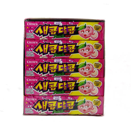 CROWN Melt-in-Your-Mouth Peach Gum / Rozpuszczalna Guma Brzoskwiniowa 29 g