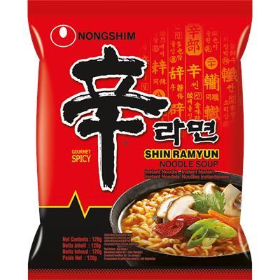 NONGSHIM Shin Ramyun Spicy / Zupa instant Shin Ramyun Ostra 120 g