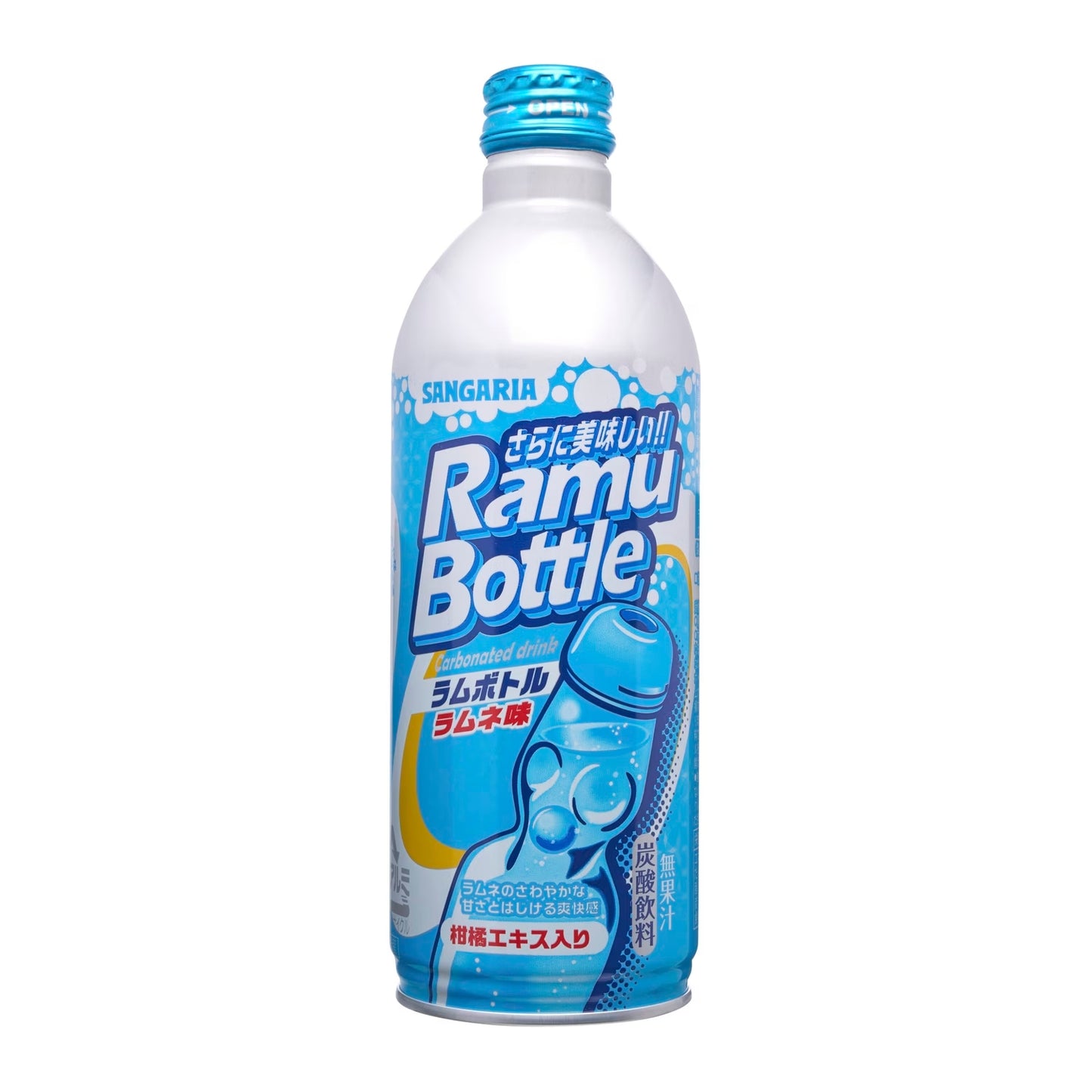 SANGARIA Ramu Bottle Ramune Soda / Japońska oranżada 500 g
