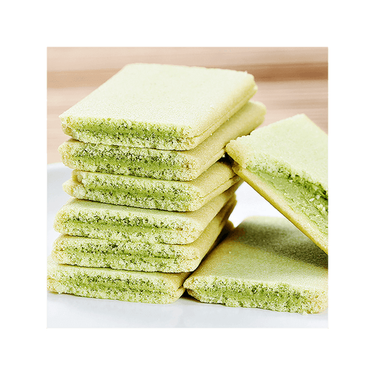 SANRITSU Matcha Choco Cookies Couque d'Asses / Delikatne ciastka z kremem matcha 78 g