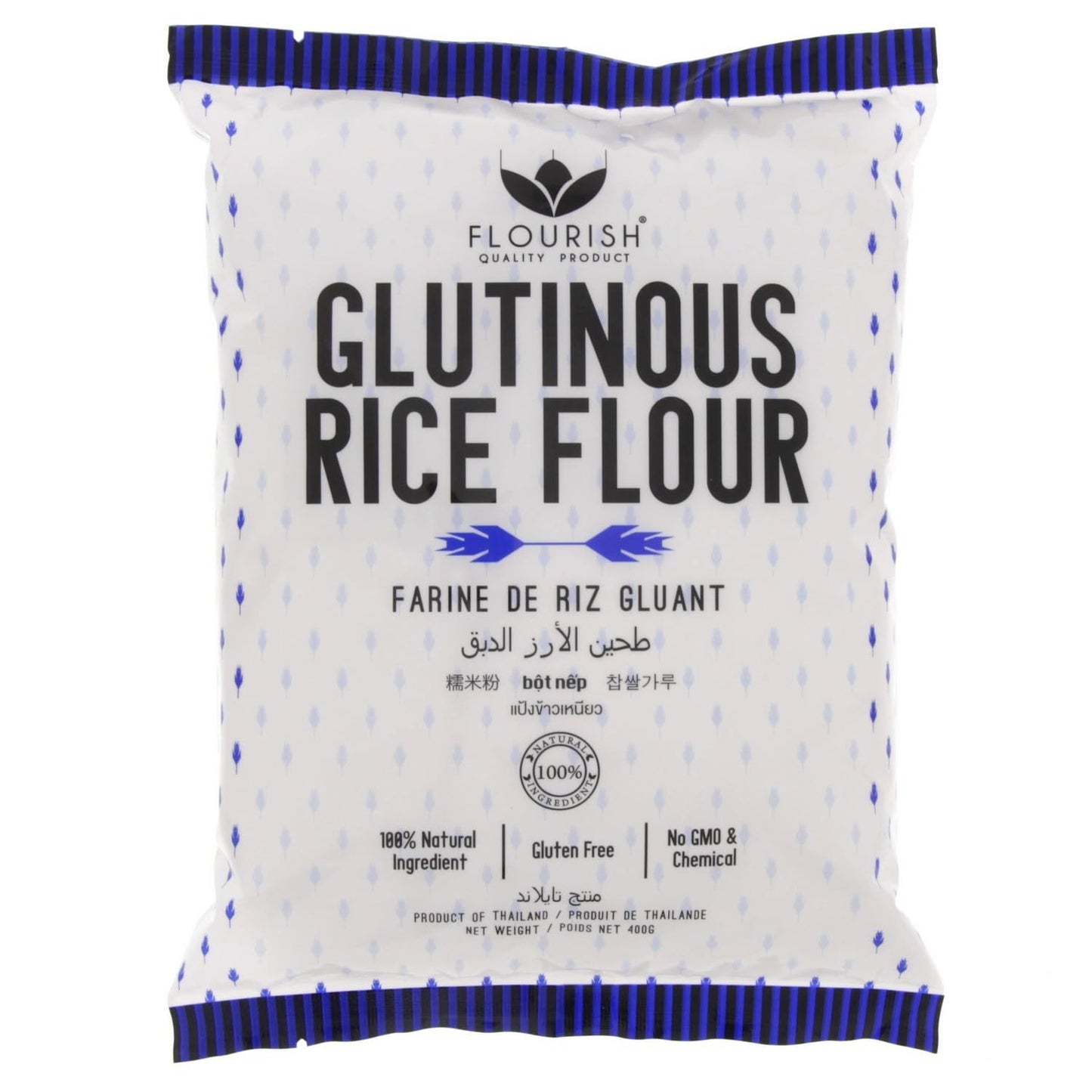 FLOURISH Glutinous rice flour / Mąka ryżowa kleista 400 g
