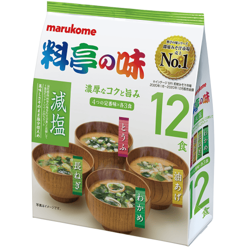 MARUKOME Ryotei no Aji Instant miso soup (less salt) 183 g