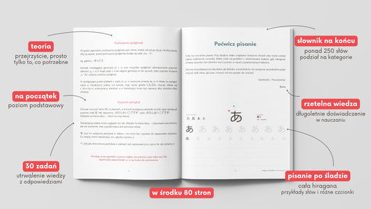 AZJATYCKIE JĘZYKI Język japoński: Zeszyt ćwiczeń Hiragana od podstaw | Nauka hiragany | Ćwiczenia z hiragany