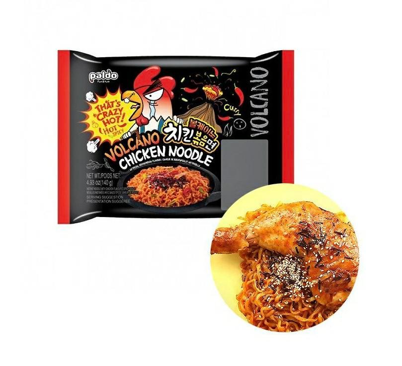 PALDO Volcano Chicken Noodle / Makaron instant w ostrym sosie o smaku kurczaka 140 g