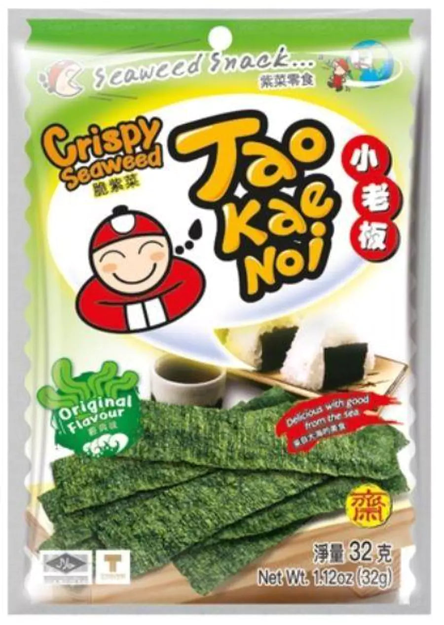 TAOKAENOI Chipsy z Prażonych Alg Morskich Original 32 g