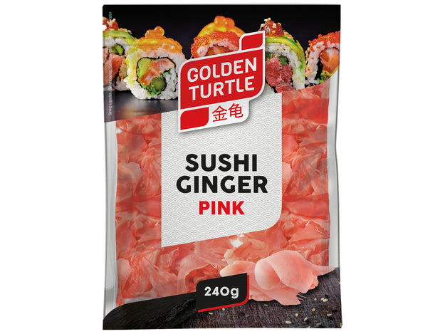 GOLDEN TURTLE Gari / Pink Sushi Ginger / Różowy imbir do sushi 240 g