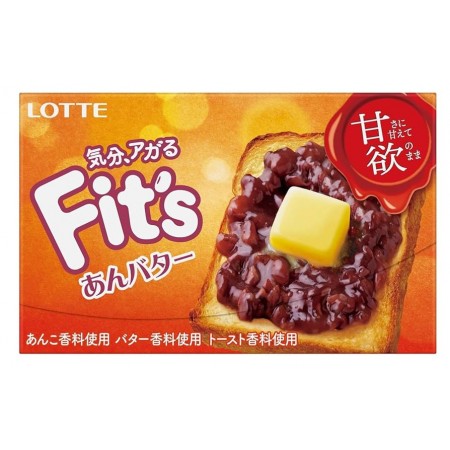 LOTTE Fit's Anko Butter / Gumy o smaku pasty ze słodkiej fasoli z masłem