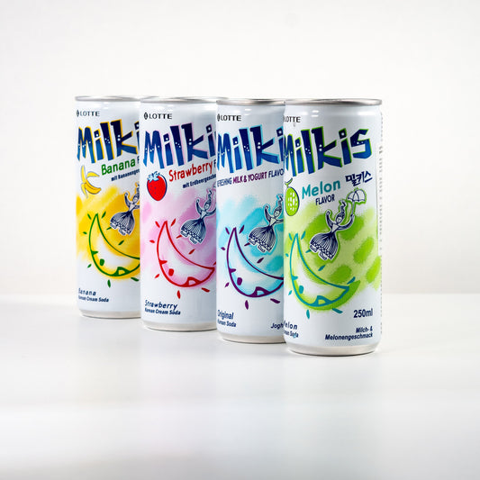 LOTTE Milkis Strawberry Korean Cream Soda / Napój Mleczno-Truskawkowy 250 ml