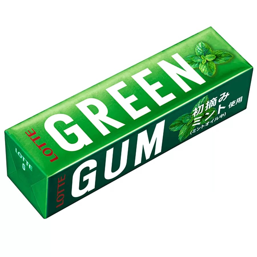 LOTTE Gumy miętowe / Green chewing gum