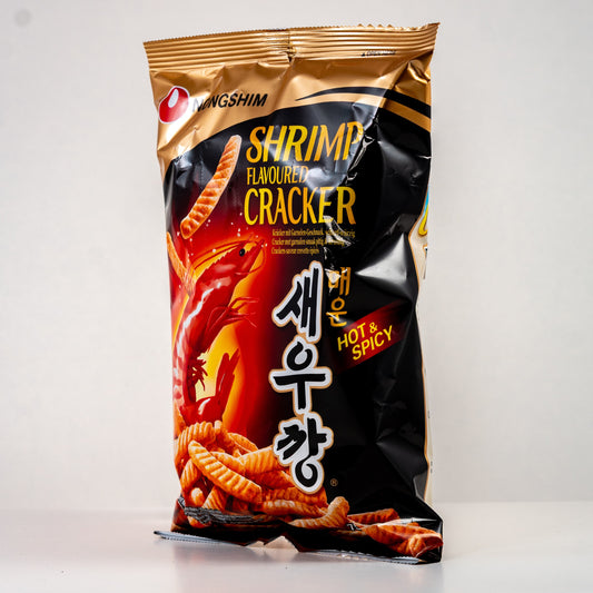 NONGSHIM Shrimp Flavoured Cracker Hot & Spicy / Krakersy Krewetkowe pikantne 75 g