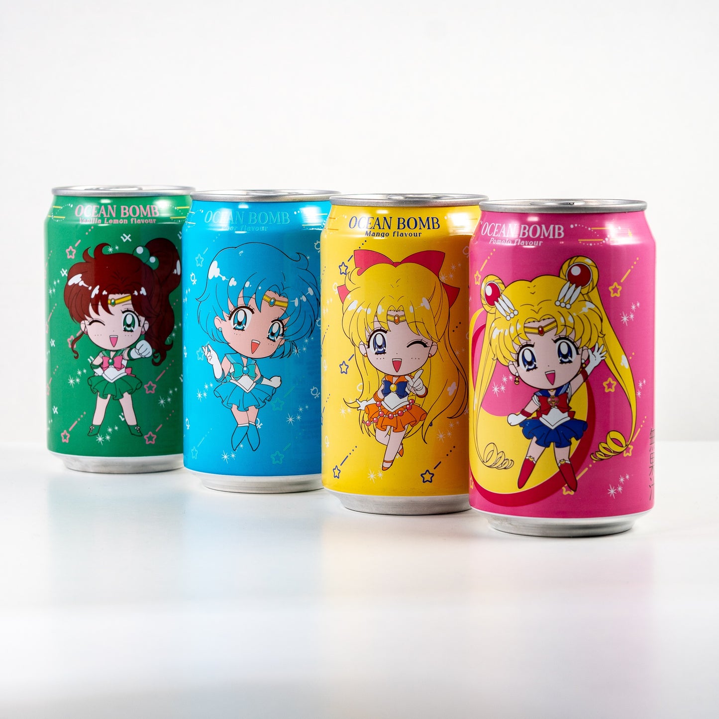 OCEAN BOMB x Sailor Moon Pear Flavoured Sparkling Water / Napój Gazowany Gruszkowy 330 ml