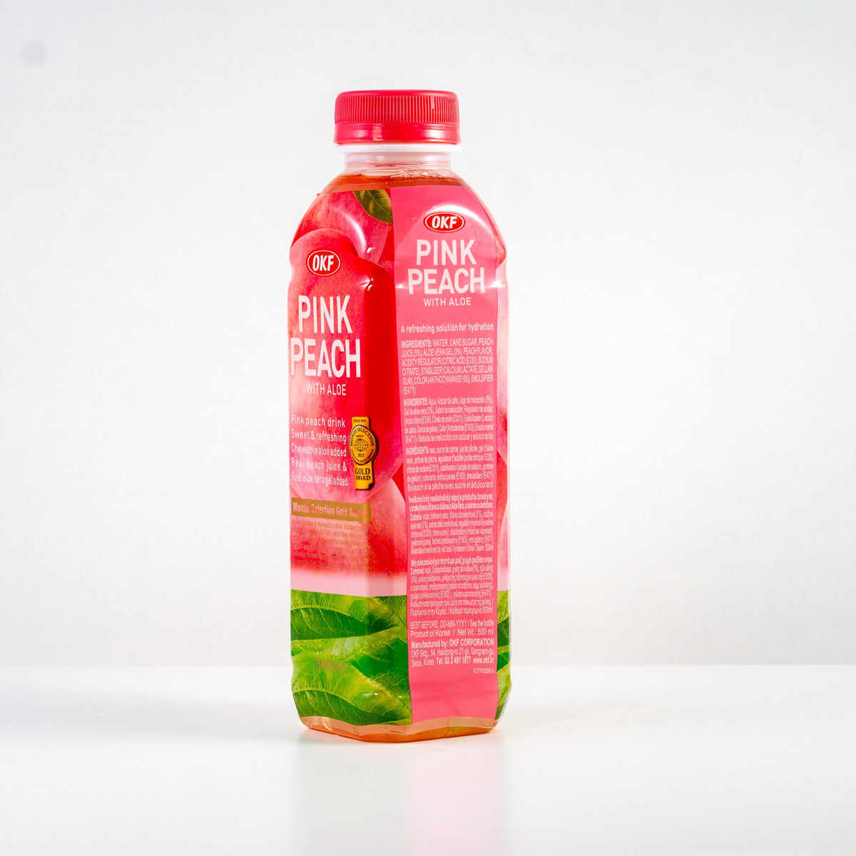 OKF Peach Drink with Aloe / Napój Brzoskwiniowy z Aloesem 500 ml