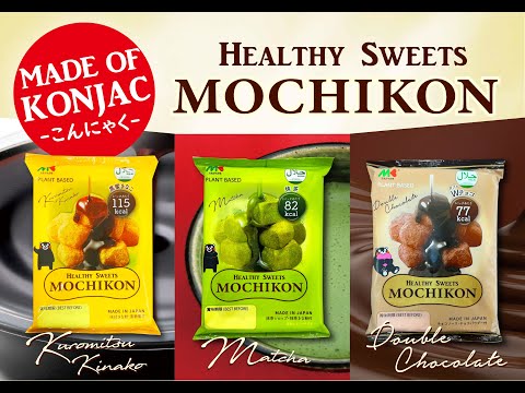 MARUKIN Mochikon Kuromitsu Kinako Konjac Dessert / Deser z Mąki Konjak a la Mochi z Melasą i Kinako 118 g