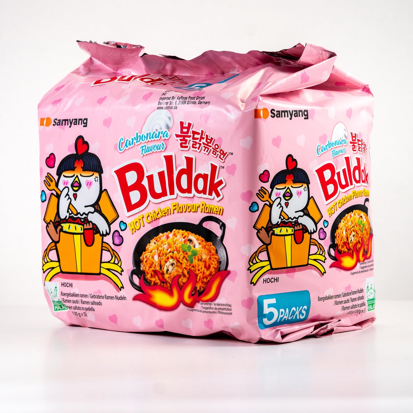 SAMYANG Buldak stir-fried noodles Hot chicken carbonara / Kurczak z sosem Carbonara 130 g