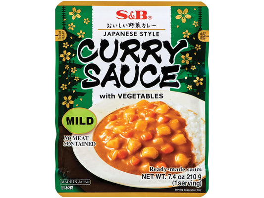 S&B Curry Sauce with Vegetables (Mild) 205 ml / Łagodny sos curry z warzywami