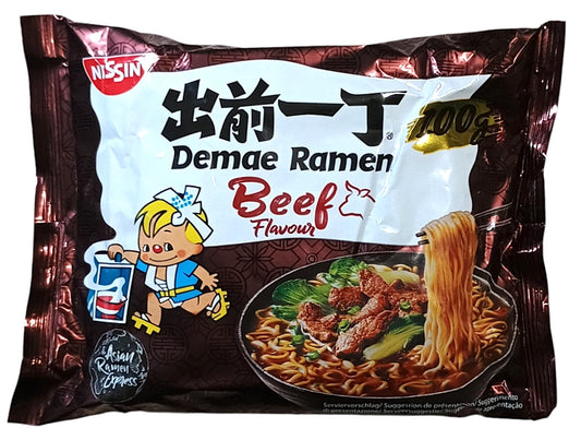 NISSIN Demae Ramen Beef / Ramen Demae o smaku wołowiny 100 g