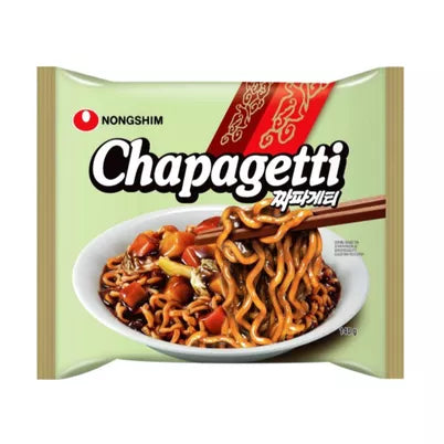 NONGSHIM Chapagetti Instant Noodles with black soybean flavour / Zupa instant Chapagetti z sosem z czarnej fasoli (jajang) 140 g