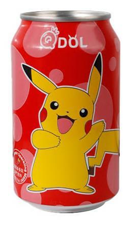QDOL x Pokémon Pikachu Napój Gazowany Truskawkowy 330 ml