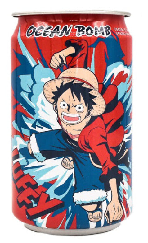 OCEAN BOMB x One Piece Luffy Yogurt Soda / Napój Gazowany Jogurtowy 330 ml