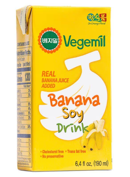 DR. CHUNG'S FOOD Vegemil Banana Soy Milk / Bananowy napój sojowy 190 ml