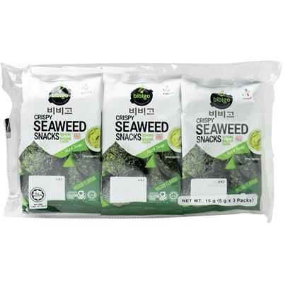BIBIGO Algi morskie Snack - Wasabi 3 x 5 g