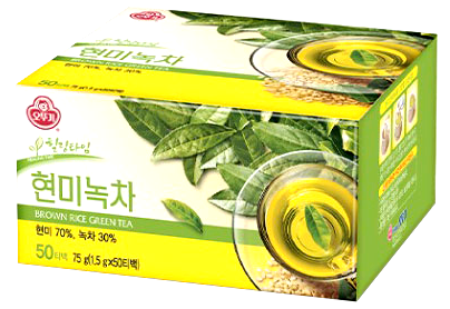 OTTOGI Brown Rice Green Tea / Zielona Herbata z Brązowym Ryżem  75 g (50×1,5 g)