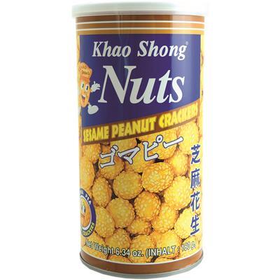 KHAO SHONG NUTS Sesame Peanuts  Crackers / Orzeszki ziemne w chrupiącej panierce z sezamem 180 g