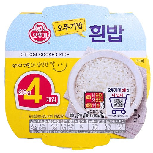 OTTOGI (Otoki) Cooked Rice / Ryż gotowy biały 4 x 210 g