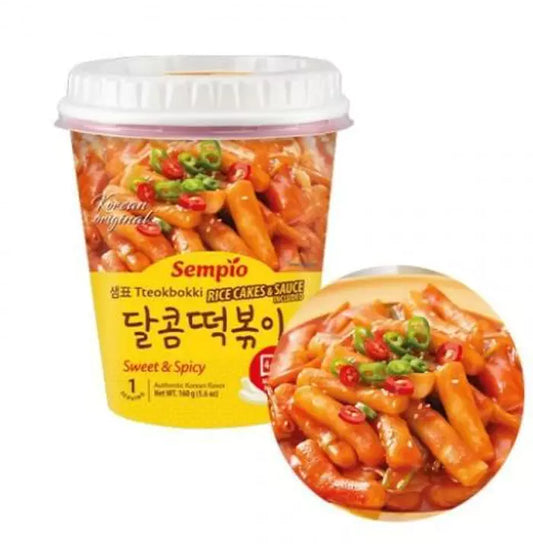 SEMPIO Tteokbokki w Sosie Słodko Ostrym 160 g