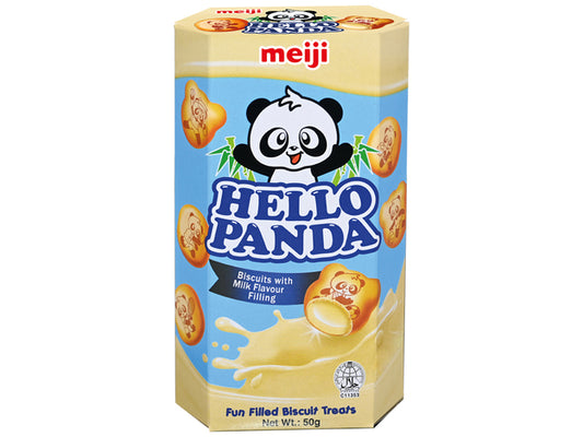 MEIJI Hello Panda Biscuits Milk Filling 50 g / Ciasteczka z mlecznym nadzieniem