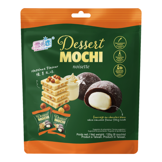 YUKI&LOVE Hazelnut Mochi / Mochi o Smaku Orzechowym 120 g