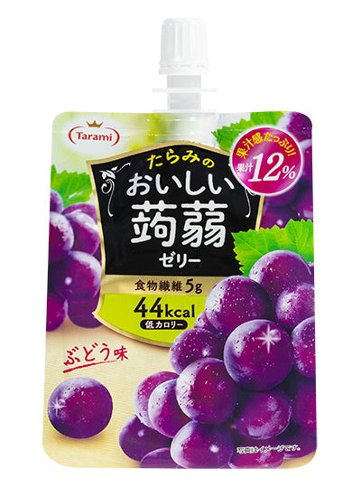 TARAMI Oishii Konjac Jelly Drink Grape Flavor / Płynna galaretka konjac o smaku winogron 150 g