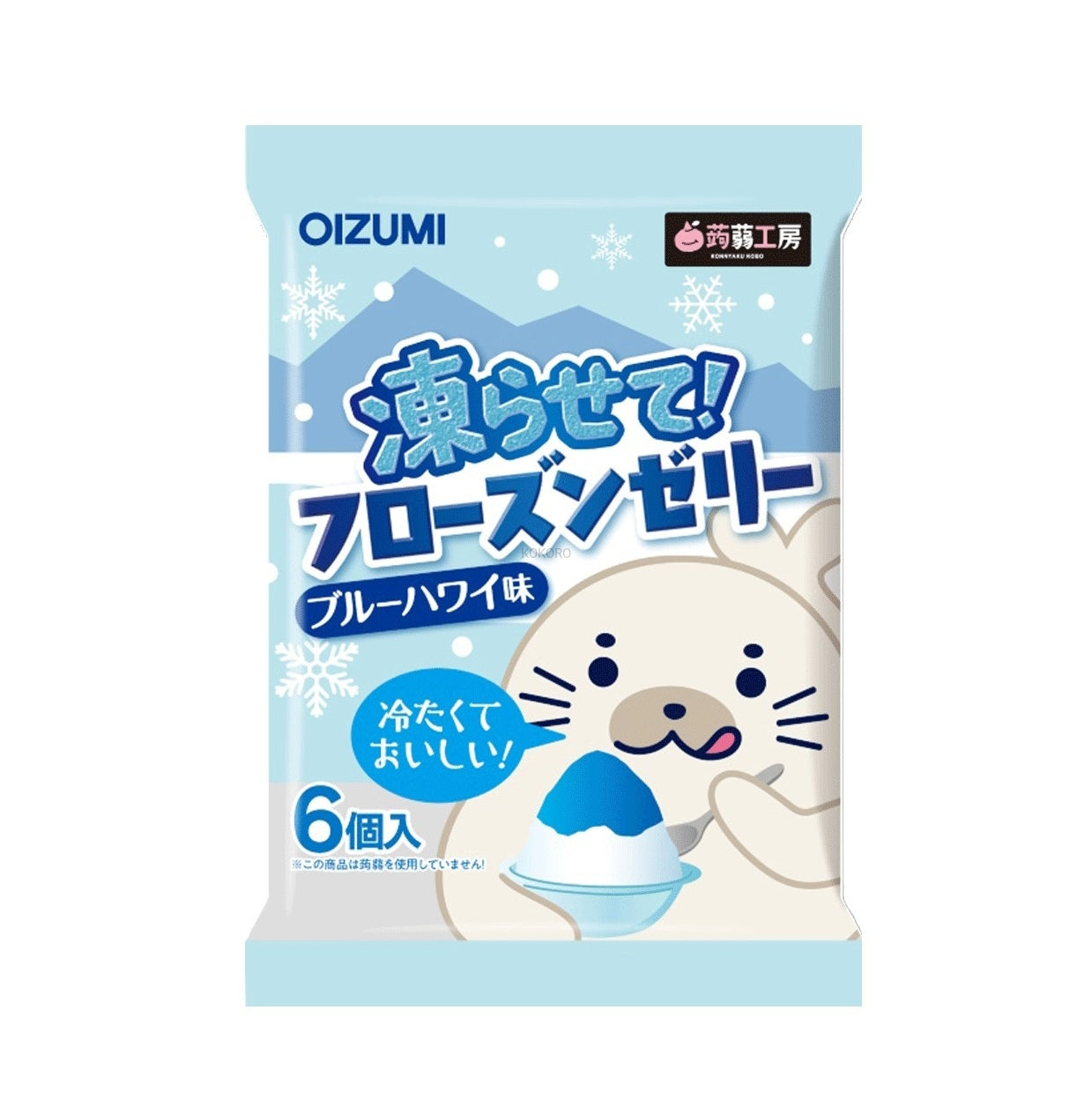 OIZUMI Frozen Jelly Blue Hawaii / Galaretki do mrożenia o smaku Blue Hawaii (owoców egzotycznych) 96 g
