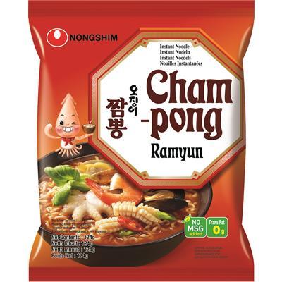 NONGSHIM Champong Ramyun Noodle Soup / Zupa instant owoce morza 124 g