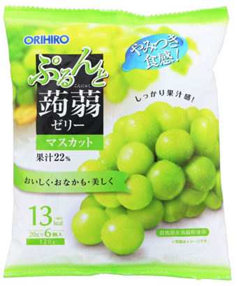 ORIHIRO Grape konjac jelly / Galaretka konjac o smaku winogronowym 120 g
