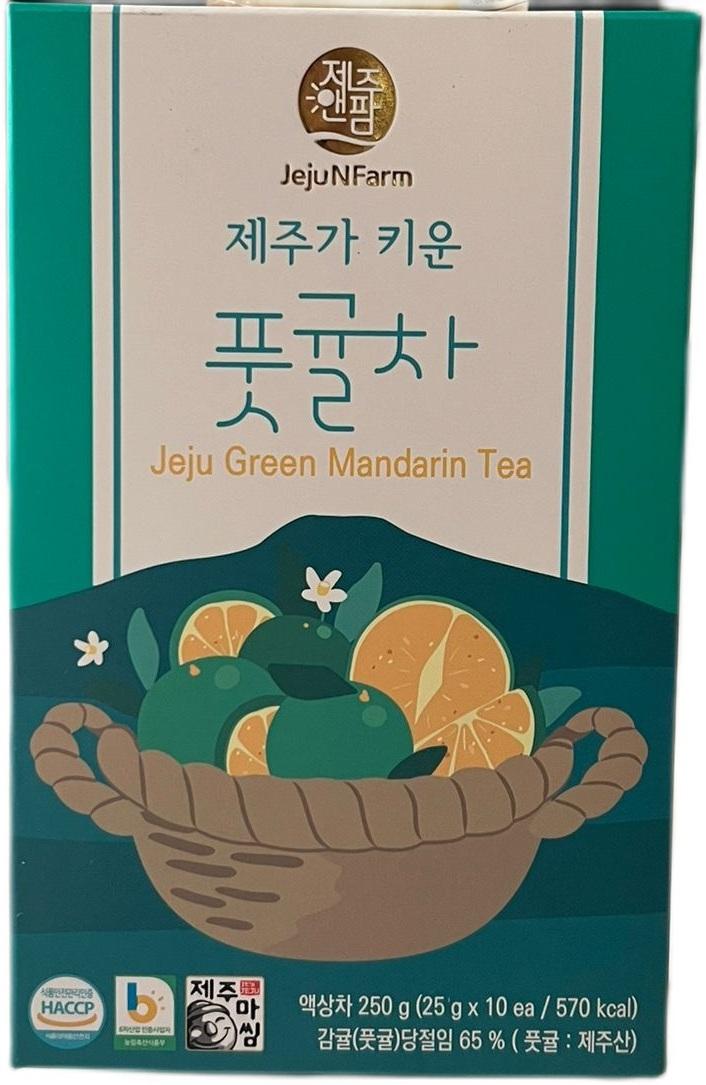 JejuNFarm Jeju Green Mandarin Tea / Herbata o smaku zielonej mandarynki 250 g