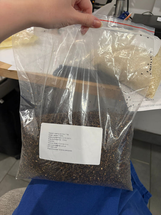 Raw Black Sesame Seeds / Sezam Czarny Surowy 1 kg
