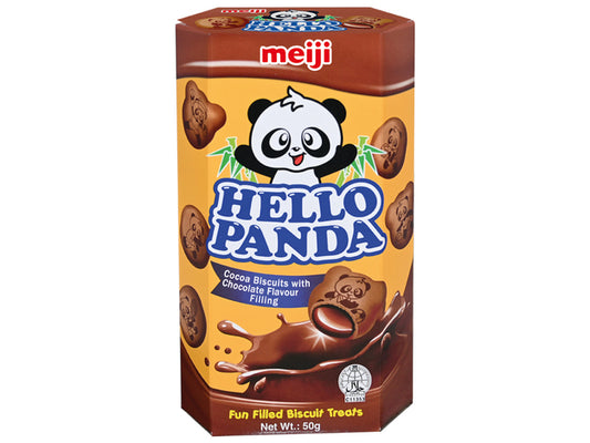 MEIJI Hello Panda Cacao Biscuit Choco Filling 50 g / Ciasteczka kakaowe z czekoladowym nadzieniem
