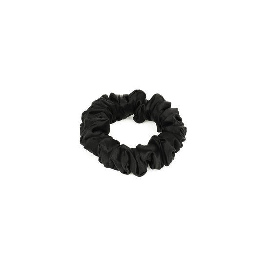 EASY LIVIN Silk Scrunchie Black PREMIUM 100% jedwab + jony srebra