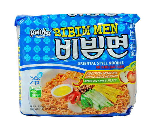 PALDO Bibimmen The Original Korean Mixed Noodles / Makaron instant w słodko-ostrym sosie 130 g