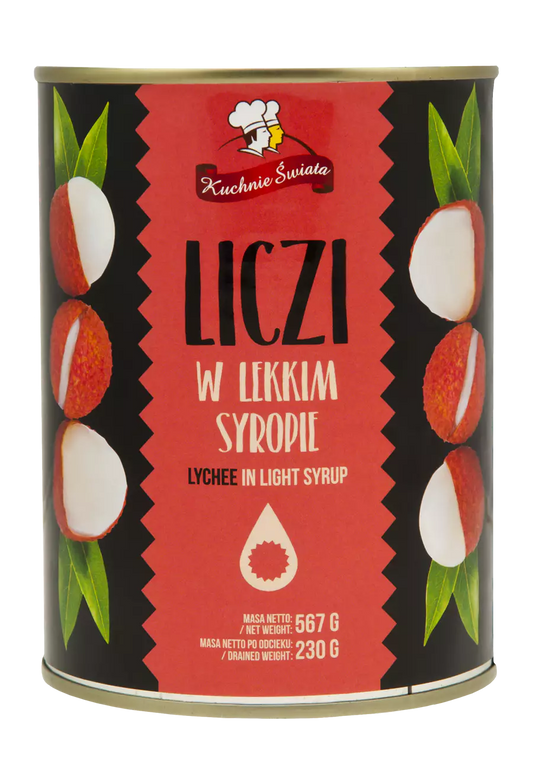 KUCHNIE ŚWIATA Liczi (Lychee) w syropie 567 g