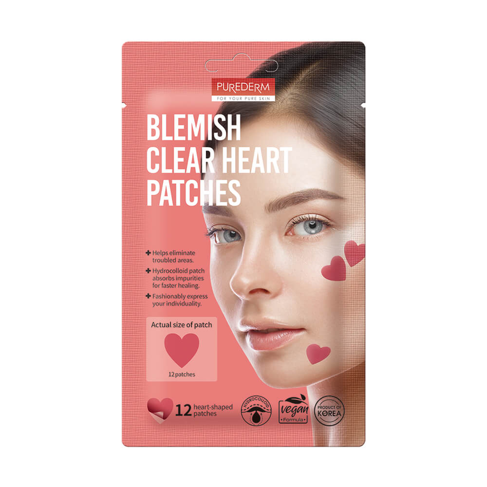 PUREDERM Blemish Clear Heart Patches (12 plasterków)