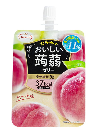 TARAMI Oishii Konjac Jelly Drink Peach Flavor / Płynna galaretka konjac o smaku brzoskwiniowym 150 g