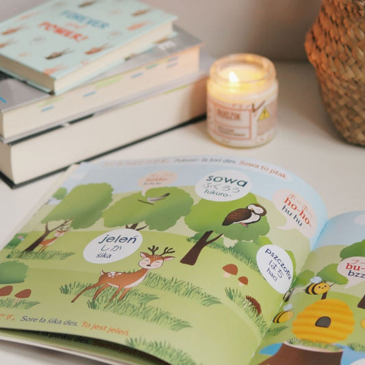 AZJATYCKIE JĘZYKI Książka Zwierzęta po polsku i po japońsku | Japoński dla dzieci | Nauka japońskiego dla najmłodszych