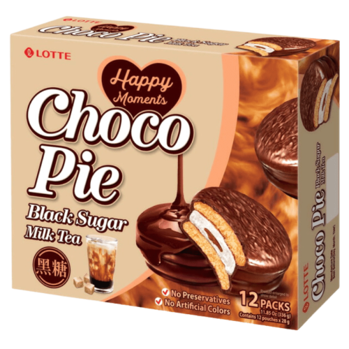 LOTTE Ciastka Choco Pie mleczna herbata z brązowym cukrem 336 g