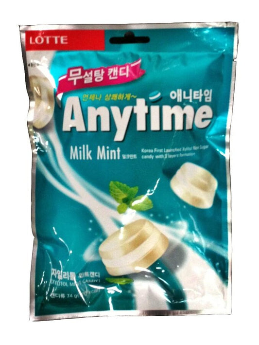 LOTTE Cukierki Anytime Mleczno-Miętowe 60 g