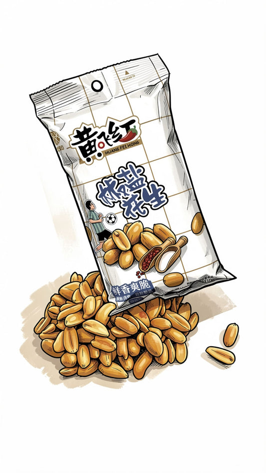 HUANG FEI HONG Pepper and Salt Peanuts / Orzeszki Ziemne z pieprzem syczuańskim i solą 110 g