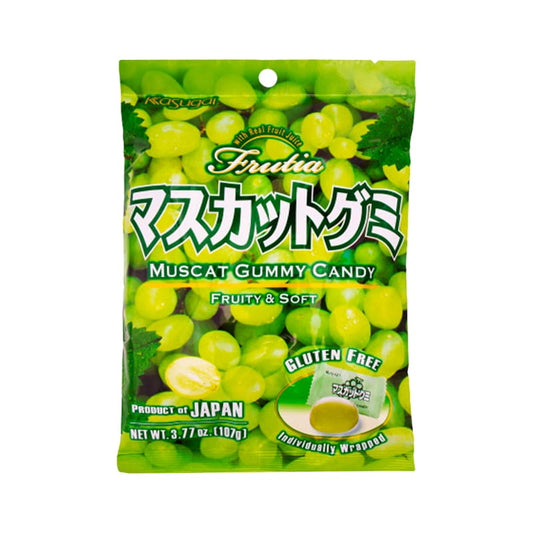 Kasugai FRUTIA Muscat Gummy Candy/ Żelki o Smaku Winogron Muscat 102 g